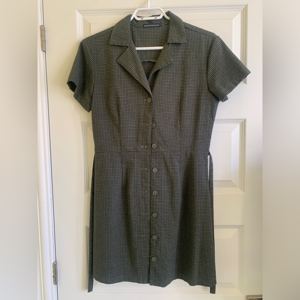 Brandy Melville Gianna plaid dress, green